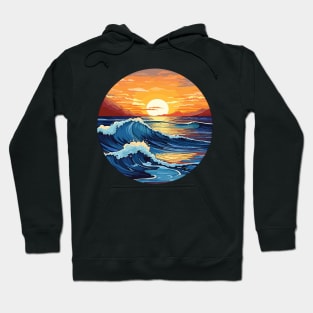 Waves on the beach Hoodie